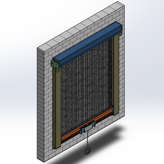 vị trí lắp đặt cửa lưới chống muỗi tự cuốn